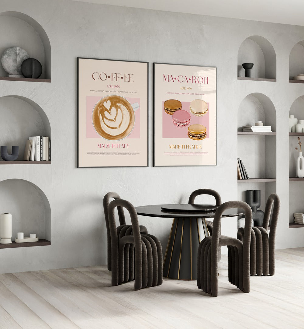 Transform your space with the CAFÉ INDULGENCE SET, SET OF 2 PAINTINGS, featuring charming café-inspired artwork.