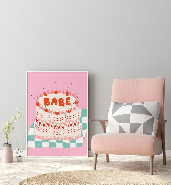 Bright and stylish CAKE, FASHION POSTERS featuring a vibrant cake design, perfect for modern decor.