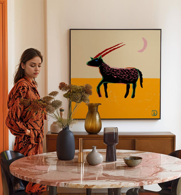 Stylish decor featuring CAPRICORN III, ZODIAC poster enhances any space for astrology lovers. Perfect for your home!