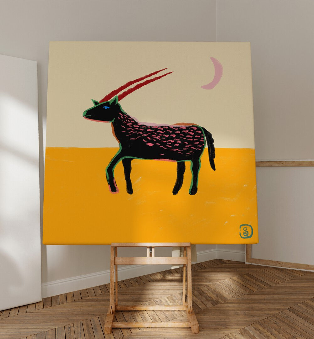 Vibrant CAPRICORN III, ZODIAC poster showcasing unique artwork for astrology lovers, perfect for home decor.