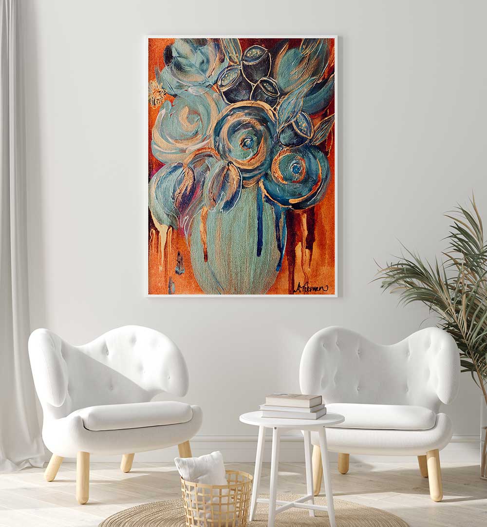Vibrant CARIBBEAN BLOOMS, FLORAL FLOWER PAINTINGS enhance any space with elegance and nature's beauty.