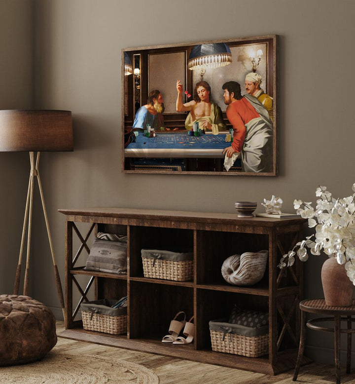 Casino Gang, altered art prints by Dikhotomy, showcase a vibrant casino scene that enhances any modern decor.