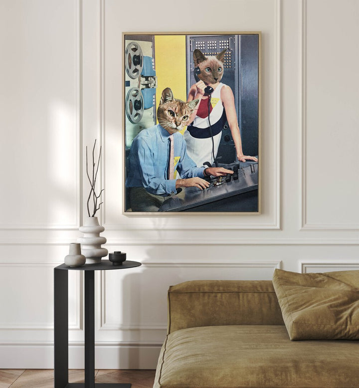 Whimsical CAT ESPIONAGE, SURREAL ART PRINTS by Vertigo Artography transform your space into a creative haven.