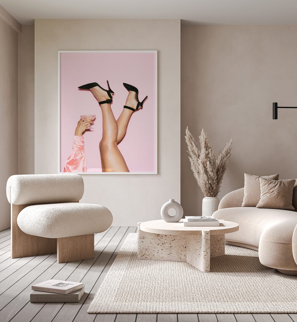 Cheers Peaches Fashion Posters enhance your space with a chic, feminine touch from Asian Monk's exclusive collection.