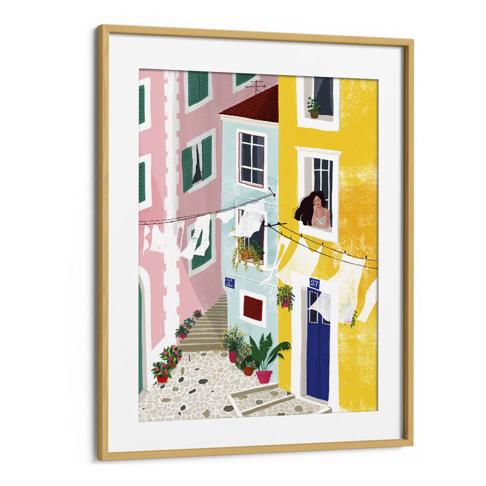 "CHILLIN, PORTRAITS by Maja Tomjanovic showcases vibrant street life, adding elegance to your decor."