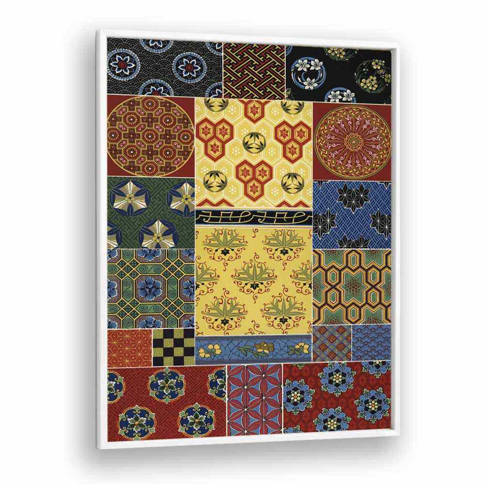 Elegant CHINESE - JAPANESE PATTERN, JAPANESE PAINTINGS art print showcasing vibrant East Asian designs and colors.