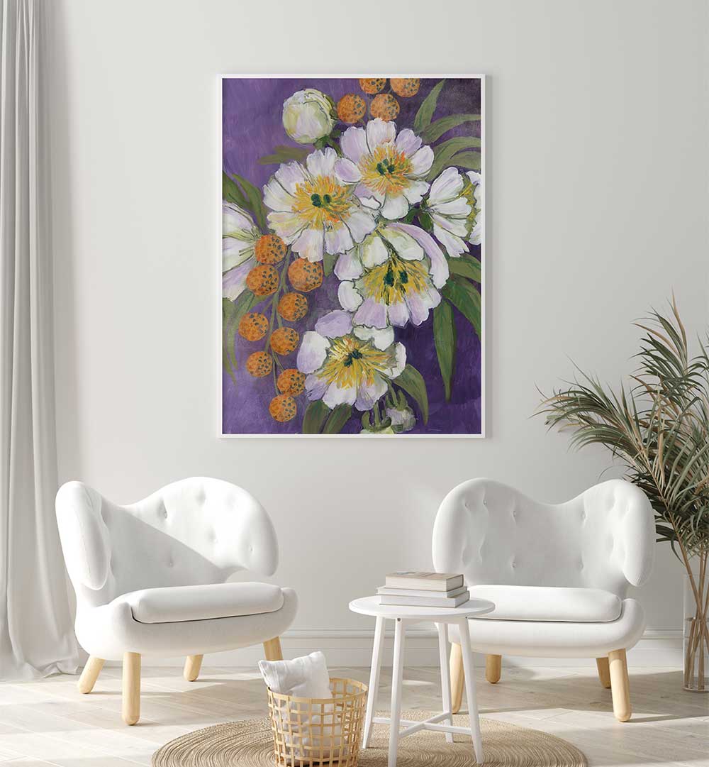 CHOI PAINTERLY BOUQUET , FLORAL FLOWER PAINTINGS