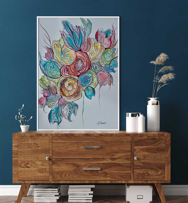 Vibrant COASTAL BLOOMS, FLORAL FLOWER PAINTINGS brighten your space with colorful, artistic floral designs.