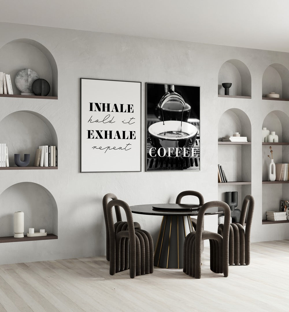 Enhance your decor with the COFFEE SET I, SET OF 2 PAINTINGS, perfect for coffee lovers and modern art enthusiasts.