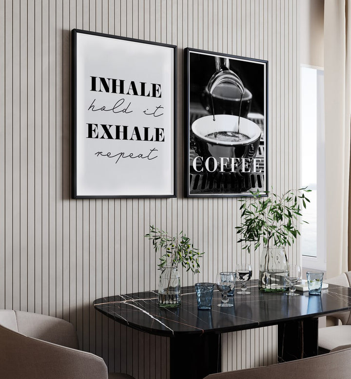 Transform your space with the COFFEE SET I , SET OF 2 PAINTINGS, perfect for modern art and coffee lovers.