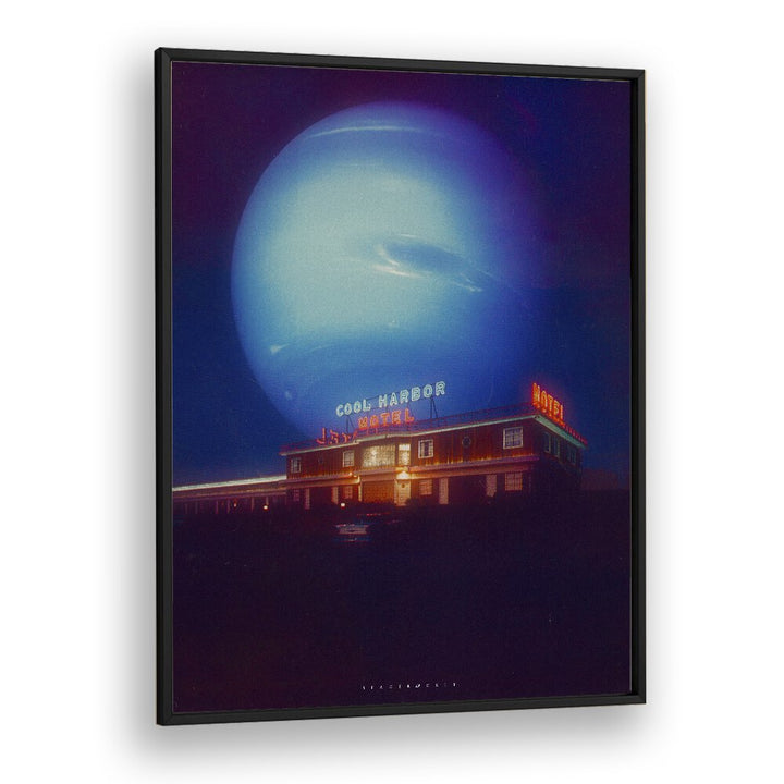 Captivating COOL MOTEL, SURREAL ART PRINTS by Space Rocket Art, perfect for transforming your living space.
