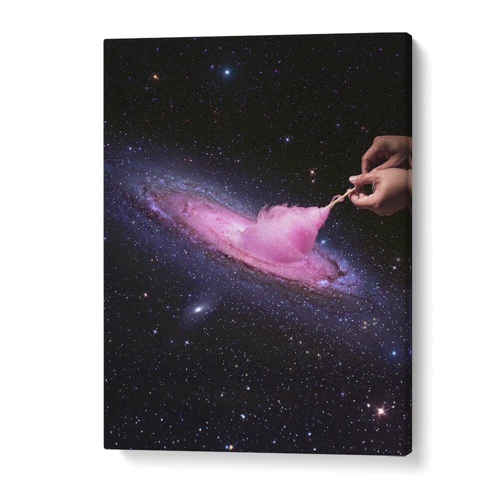 Vibrant Cosmic Cotton Candy, Surreal Art Prints by Vertigo Artography, blending imagination and elegance in space.