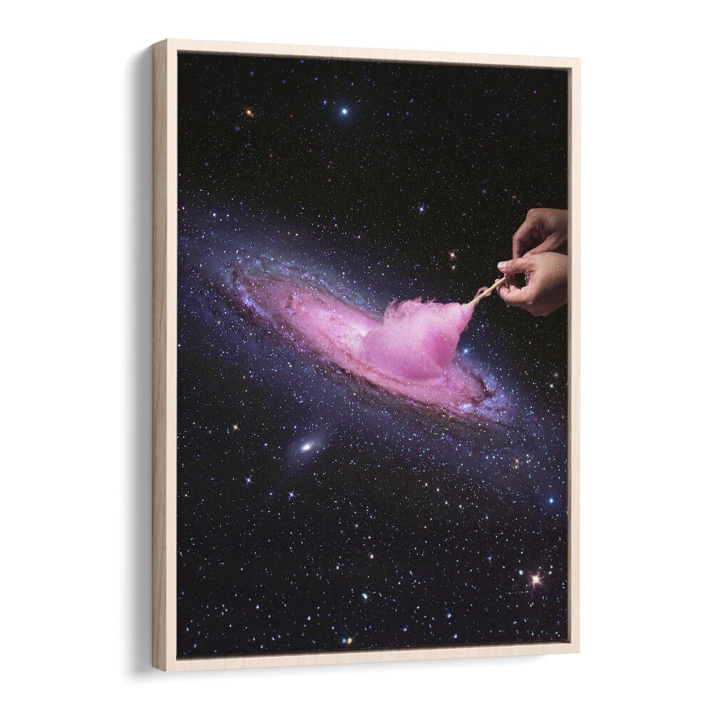 Colorful Cosmic Cotton Candy art print by Vertigo Artography, blending surrealism and elegance in a captivating design.