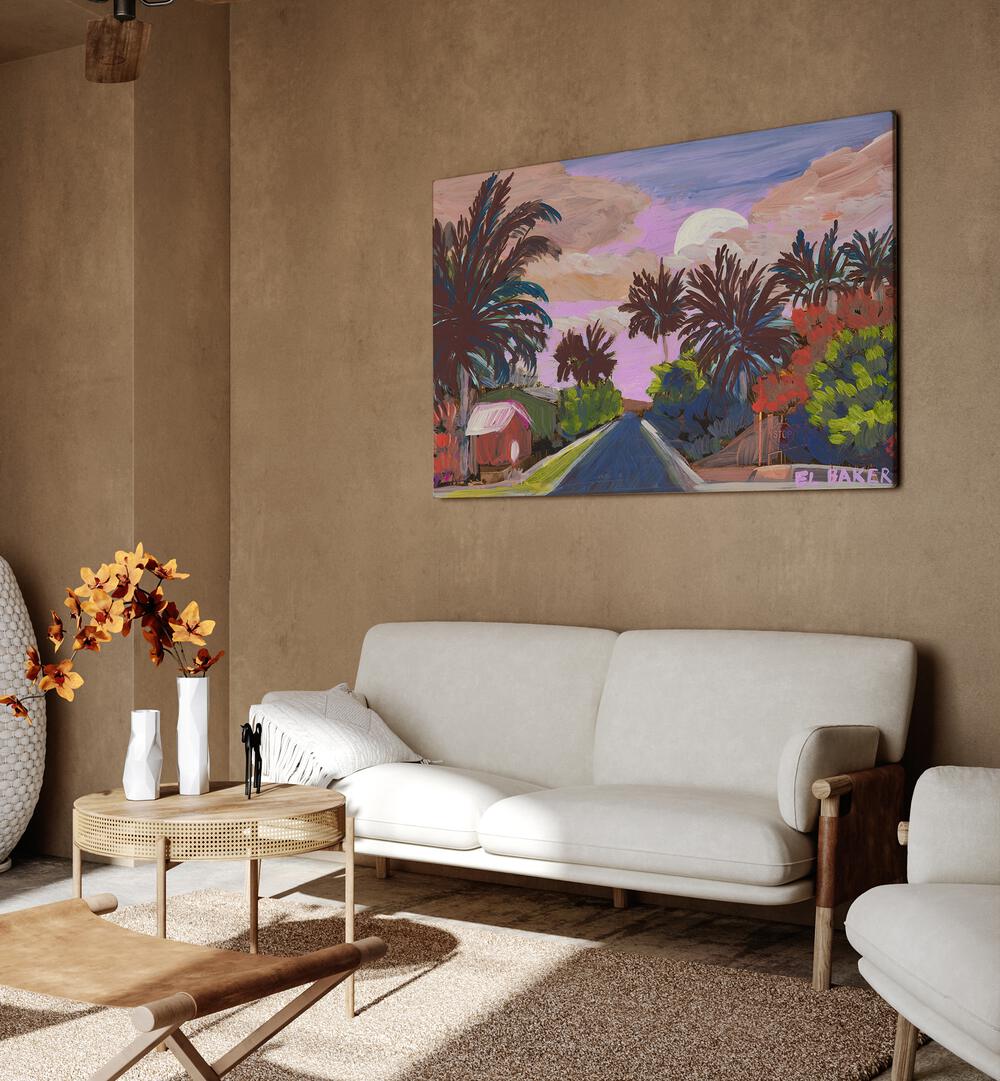 Relax in style with COUNTRY ROAD, LANDSCAPE PAINTINGS showcasing serene rural beauty in your living space.