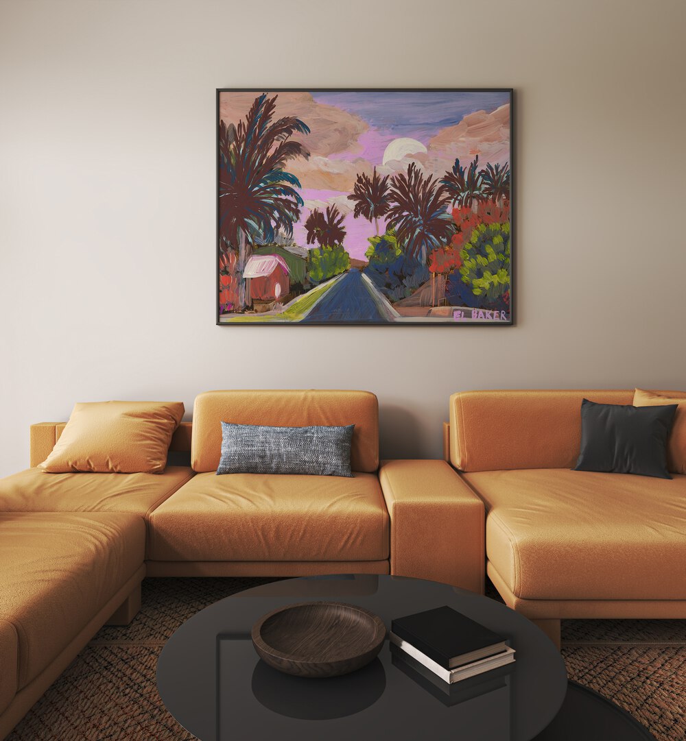 Exquisite COUNTRY ROAD, LANDSCAPE PAINTINGS adding serene beauty to your living space with vibrant rural scenery.