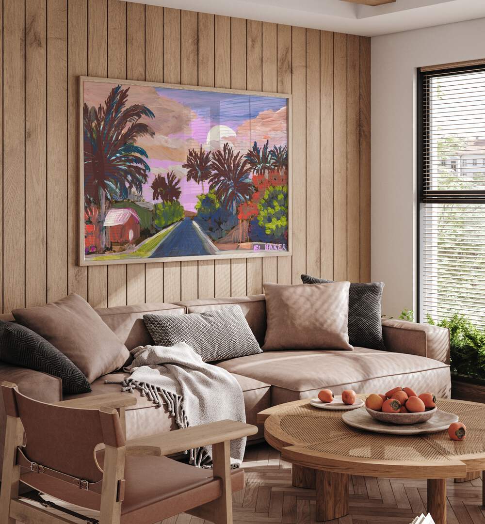 Bright and inviting COUNTRY ROAD, LANDSCAPE PAINTINGS enhance your living space with serene rural beauty.