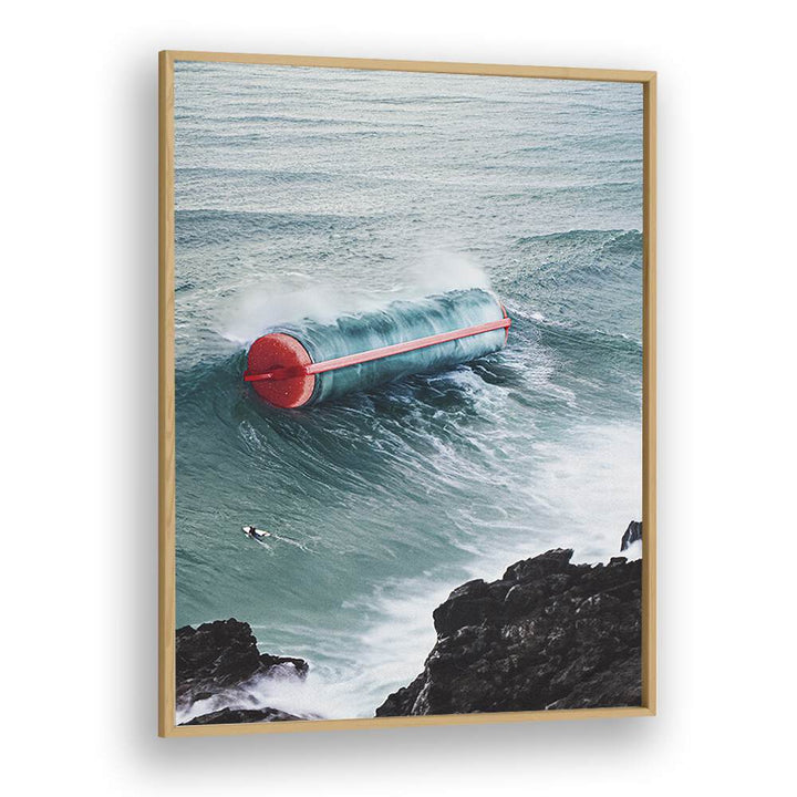 CURL POWER, SURREAL ART PRINTS by Vertigo Artography feature vibrant waves and surreal coastal imagery.