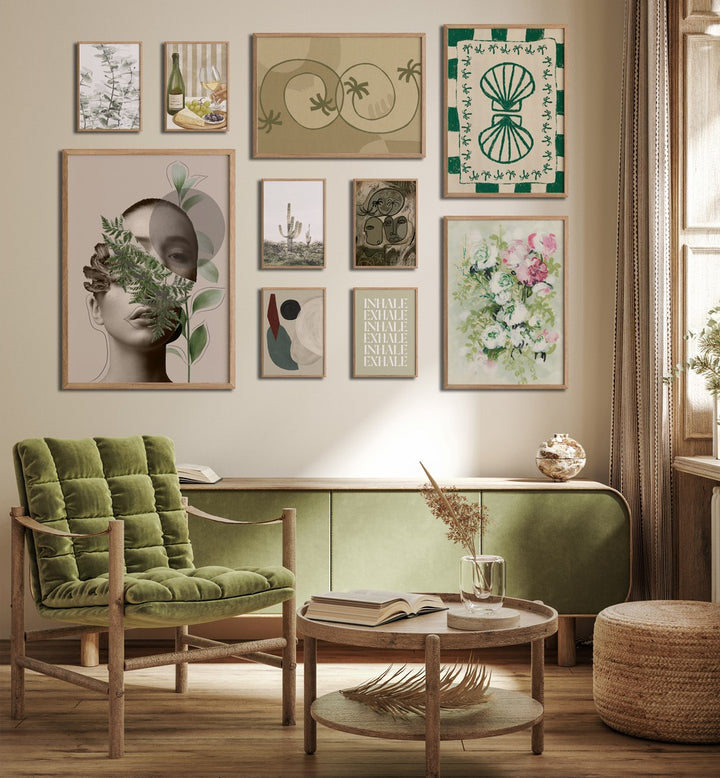 Transform your café with the CAFE GALLERY WALL, GALLERY WALLS & SETS, showcasing charming framed art prints.
