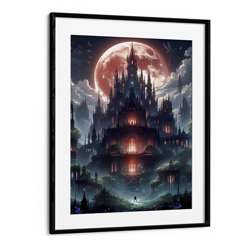 Discover the enchanting CASTLE OF NIGHTMARES, SURREAL ART PRINTS by Ritvik Takkar, blending reality and imagination.