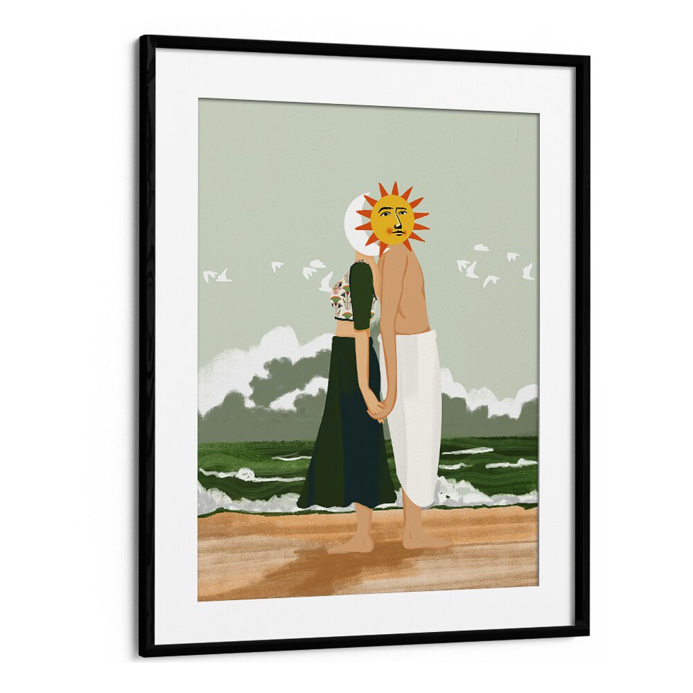 Celestial Union, landscape paintings by Uma Gokhale, beautifully enhances your space with creativity and elegance.