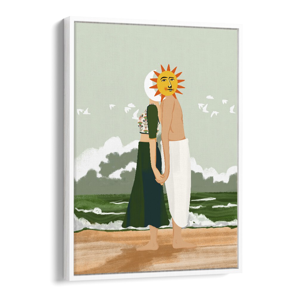 Celestial Union, landscape paintings by Uma Gokhale, blend nature and artistry for a stunning home decor transformation.