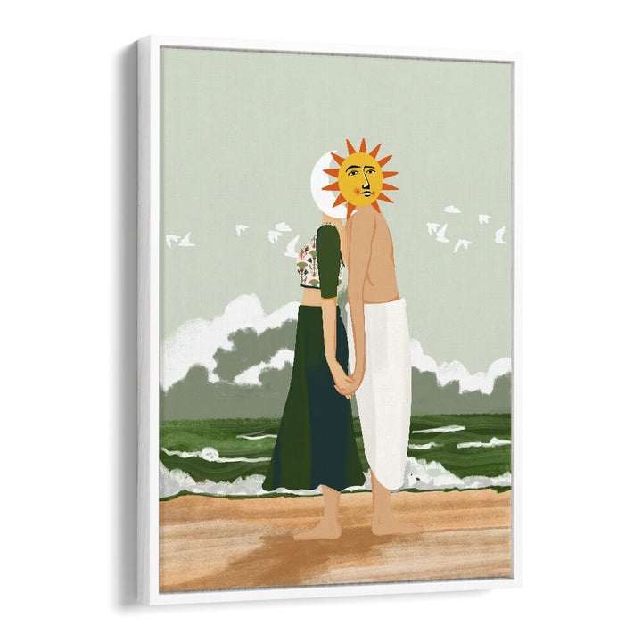 Celestial Union, landscape paintings by Uma Gokhale, blend nature and artistry for a stunning home decor transformation.