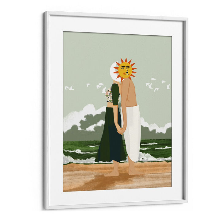 Explore the CELESTIAL UNION, LANDSCAPE PAINTINGS by Uma Gokhale, perfect for adding elegance to any space.