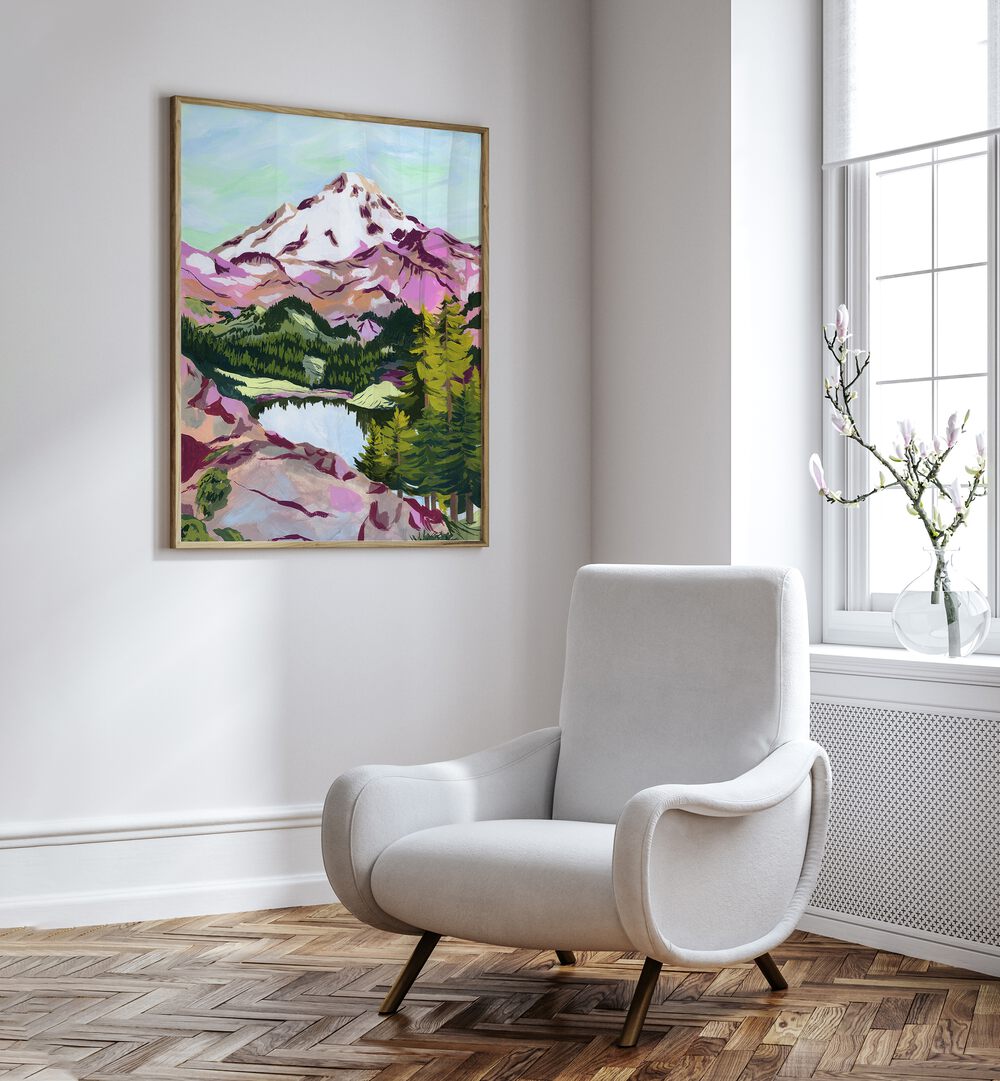 Transform your space with CHAIN LAKES, LANDSCAPE PAINTINGS by Sarah Gesek, showcasing vibrant nature and elegance.