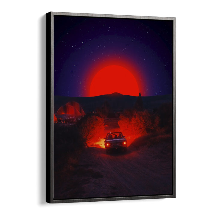 Captivating CHASING THE RED SUN, SURREAL ART PRINTS by Ritvik Takkar, blending elegance and artistic brilliance.