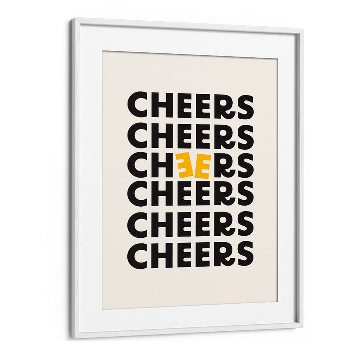 Brighten your space with CHEERS, QUOTES typography posters, perfect for inspiring positivity in home decor.
