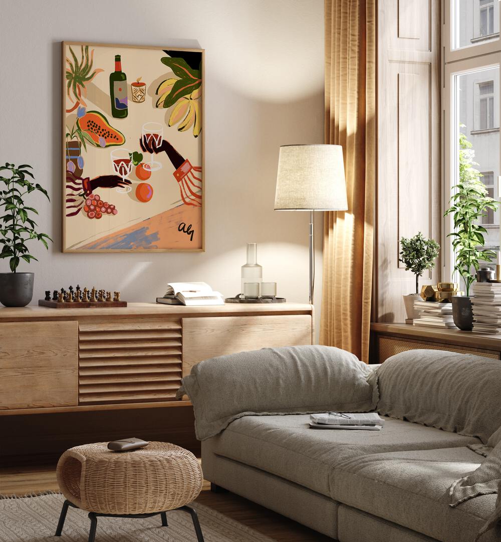Brighten your space with CHEERS TO YOU, KITCHEN POSTERS by Arty Guava, featuring vibrant artwork and a stylish design.
