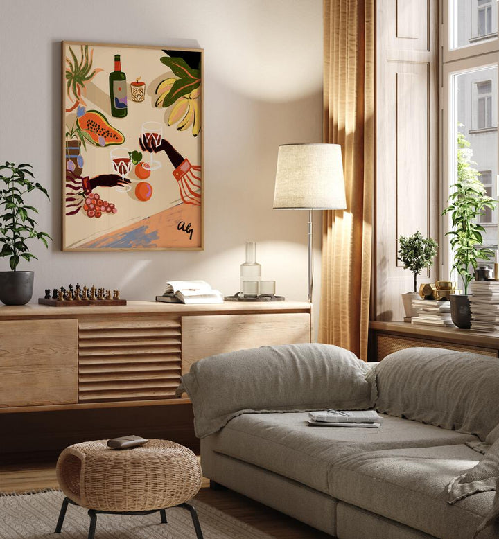 Brighten your space with CHEERS TO YOU, KITCHEN POSTERS by Arty Guava, featuring vibrant artwork and a stylish design.