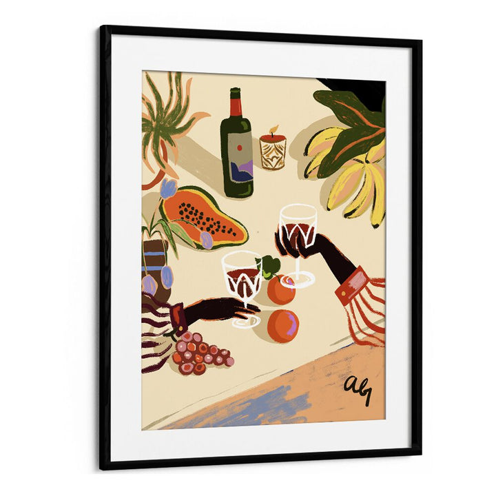 Brighten your space with CHEERS TO YOU, KITCHEN POSTERS by Arty Guava, featuring a vibrant toast scene.