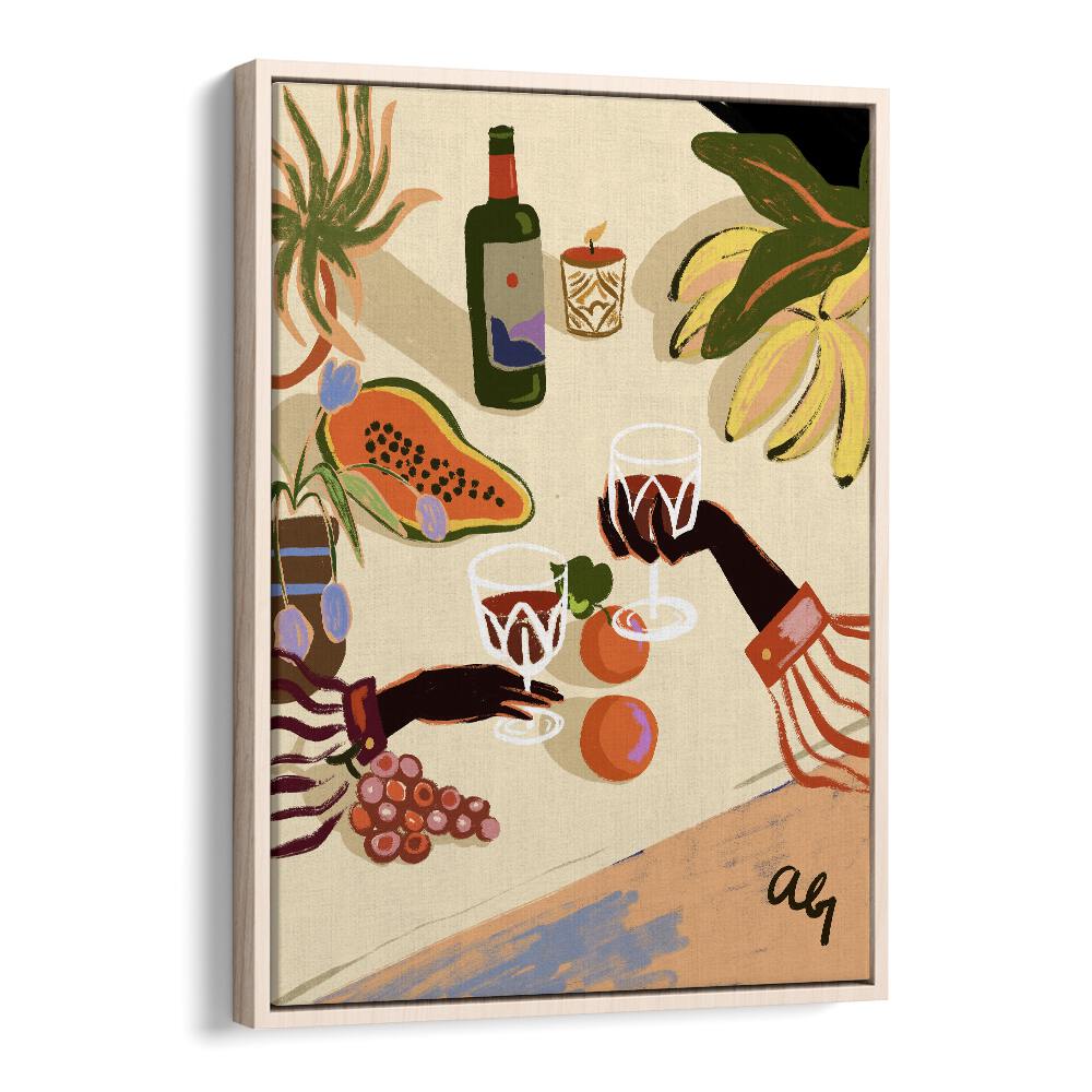 Bright and vibrant "Cheers To You, Kitchen Posters" by Arty Guava, perfect for elevating your space with art.