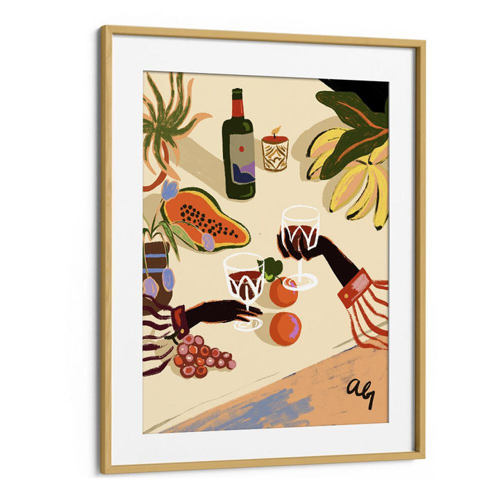 Brighten your space with CHEERS TO YOU, KITCHEN POSTERS by Arty Guava, featuring vibrant art and joyful elements.