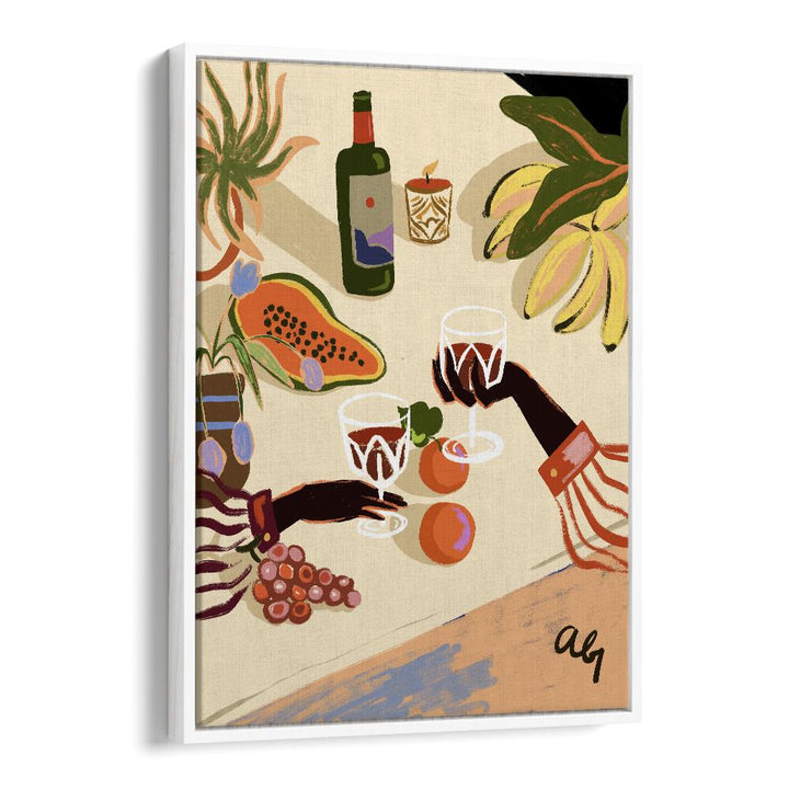 Elevate your space with CHEERS TO YOU, KITCHEN POSTERS by Arty Guava, showcasing vibrant art and joyful gatherings.