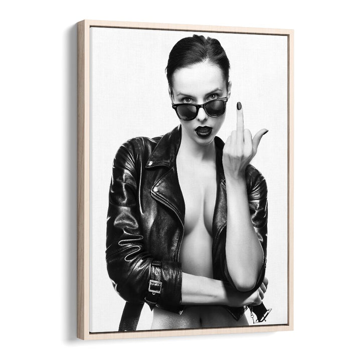 Bold fashion meets artistry in "Cherry Bomb," a striking photography print by David Drake. Perfect for any decor.