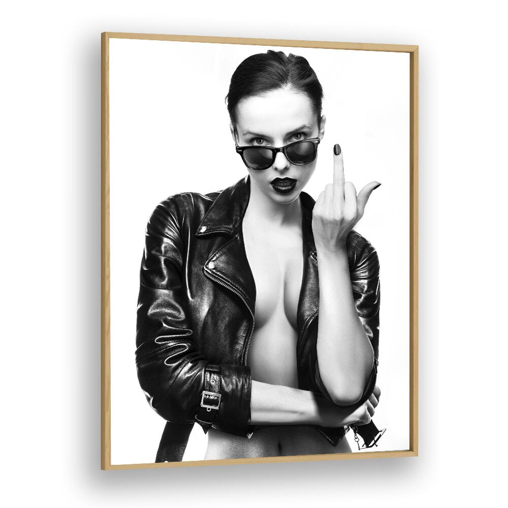 Bold and striking "Cherry Bomb" photography print by David Drake, showcasing fashion and creativity in a sleek frame.