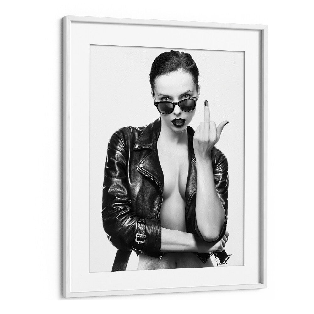 Bold and striking "Cherry Bomb" photography prints by David Drake showcasing fashion and creativity in a stylish frame.