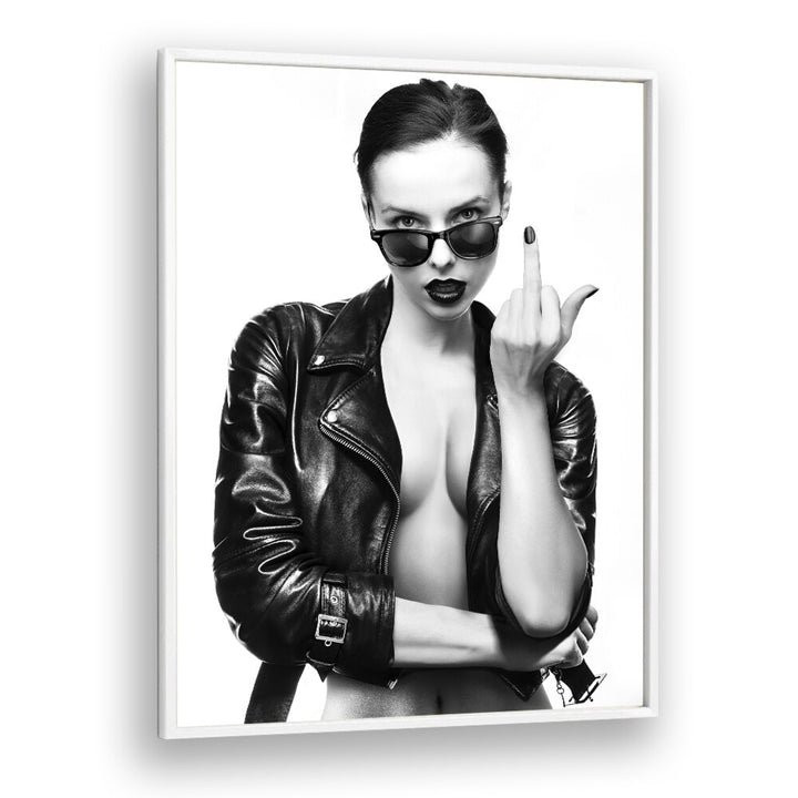 Bold and striking, the "CHERRY BOMB, PHOTOGRAPHY PRINTS" by David Drake showcases edgy fashion in fine art.