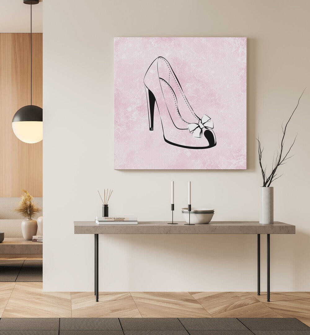 Elegant CINDERELLA, FASHION POSTERS artwork featuring a chic high heel, perfect for modern interiors by Martina.