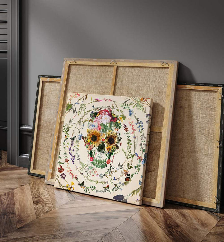 CIRCLE OF LIFE, FLORAL FLOWER PAINTINGS showcase vibrant botanical art, adding elegance to any space.