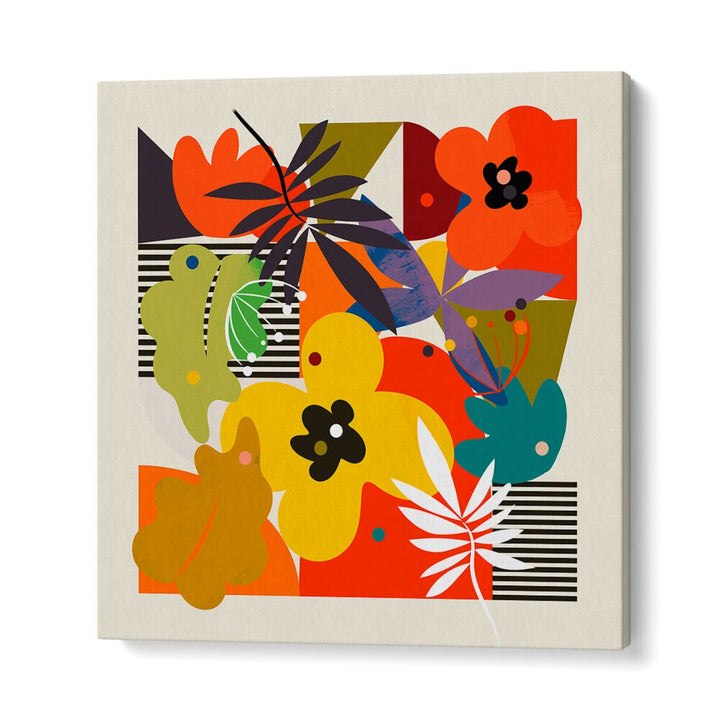 CIRCLES MINIMAL FLOWER, ABSTRACT PAINTINGS by Ana Rut Bre adds vibrant charm to modern spaces with abstract elegance.