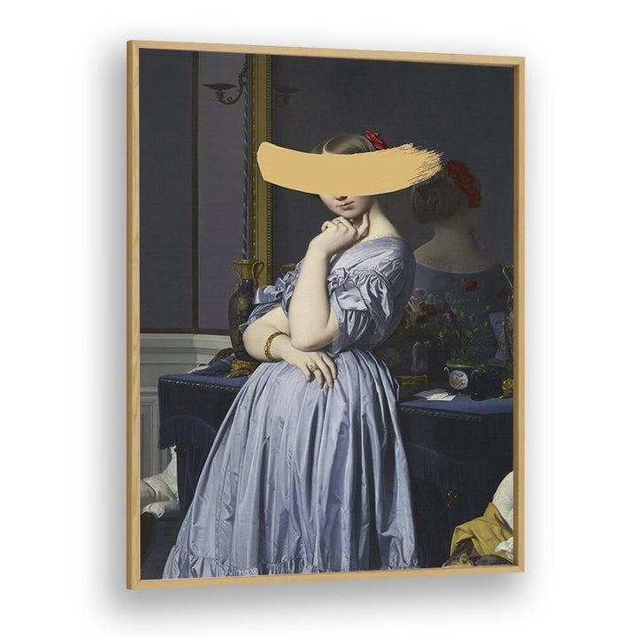 Elevate your decor with the CLASSIC OIL PAINTING, ALTERED ART PRINTS by The Art Concept, featuring a vibrant yellow splash.