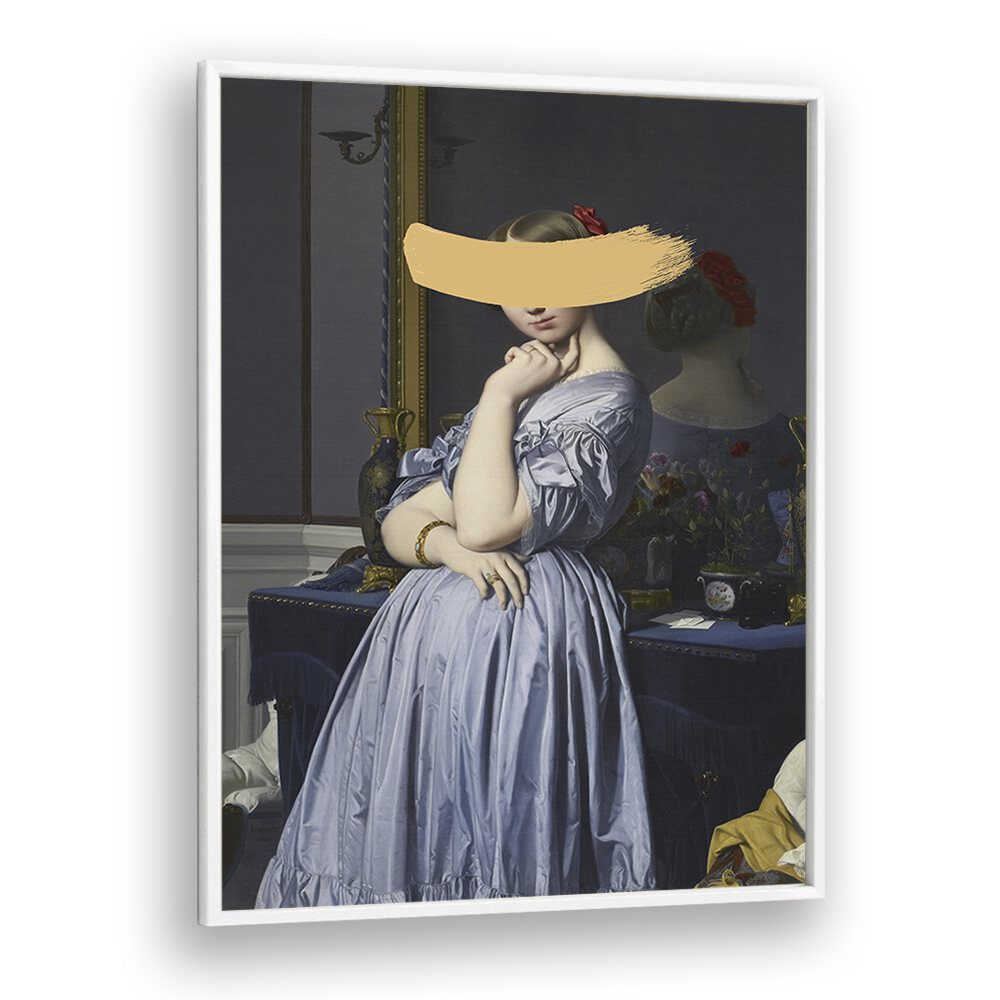 Classic oil painting with a yellow splash by The Art Concept, perfect for enhancing your art collection.