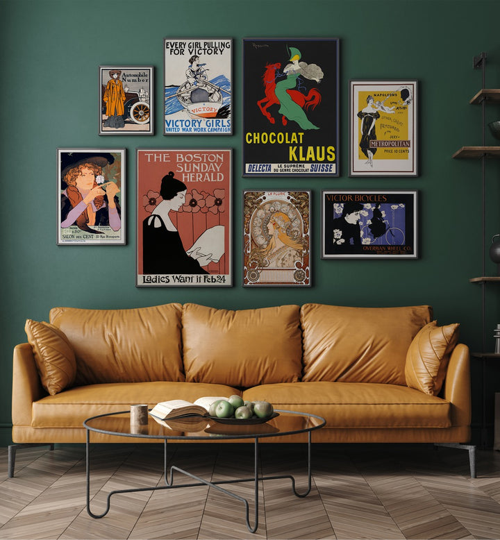 Classic Recollections Gallery Wall at Asian Monk showcases elegant framed art pieces, perfect for stylish gallery walls.
