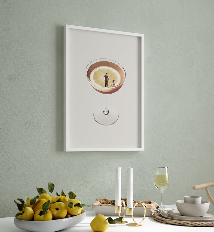 Framed art from the COCKTAILS & COFFEE GALLERY WALL, adding charm and style to any space.