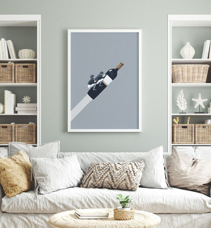 Stylish COCKTAILS & COFFEE gallery wall features framed art, enhancing your living space with unique designs.