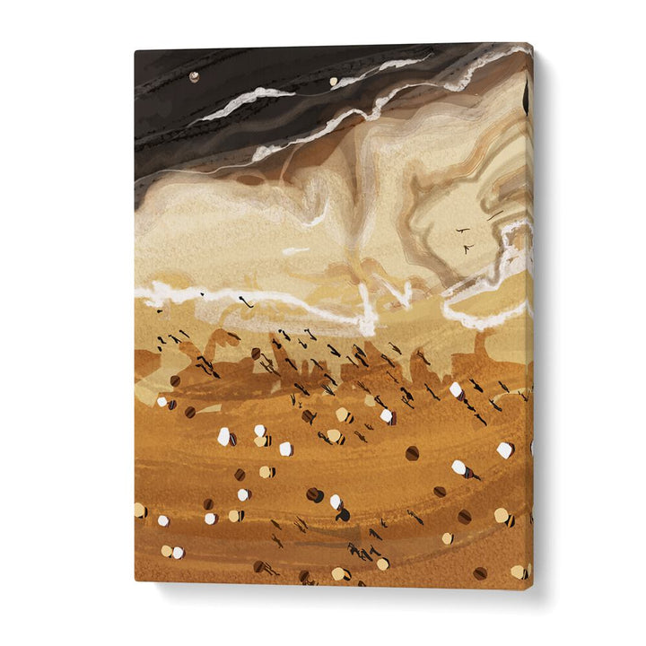 Stunning COFFEE BEACH, BAR art print by Uma Gokhale, showcasing a captivating landscape on premium canvas.