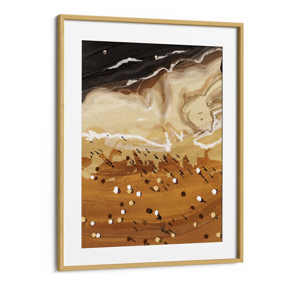 Capture the essence of relaxation with "COFFEE BEACH, BAR" art by Uma Gokhale, displayed in a stylish frame.